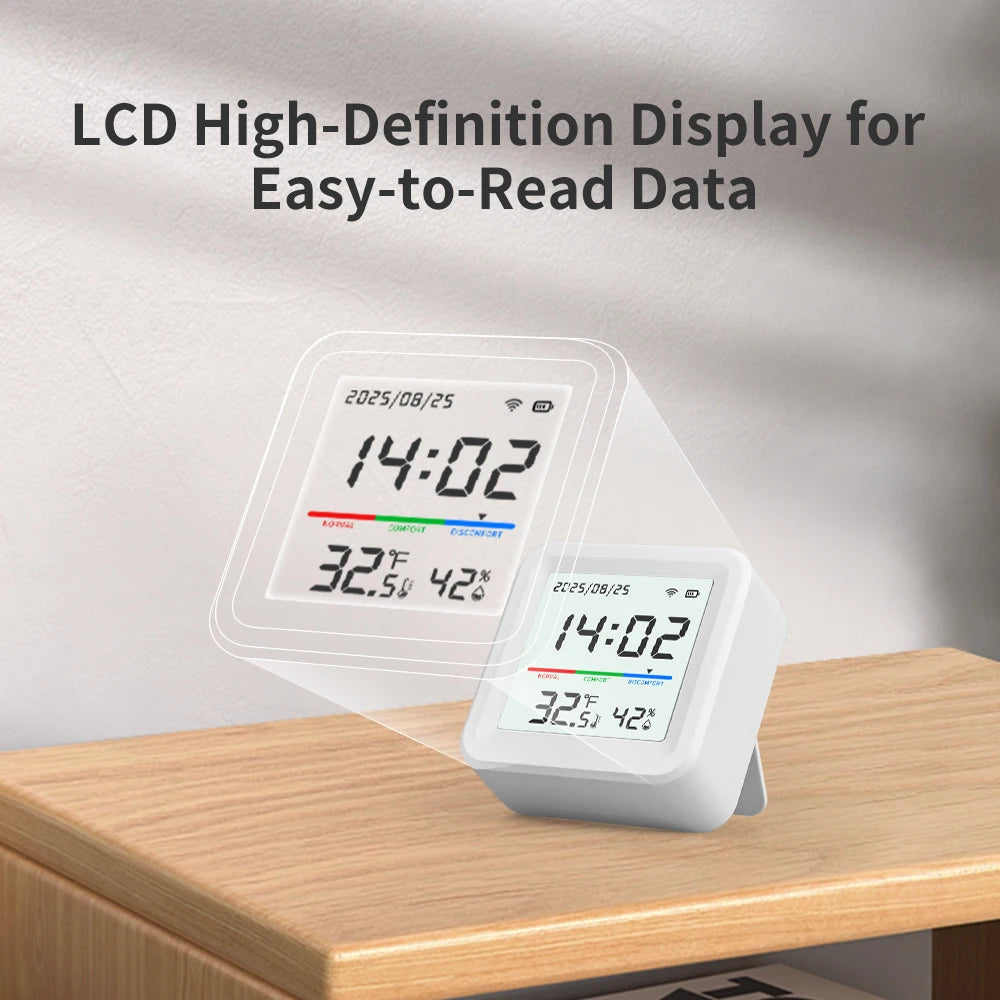 Wifi 2.4G Temperature and Humidity Sensor Smart Home Tuya App Remote Monitoring Home Automation