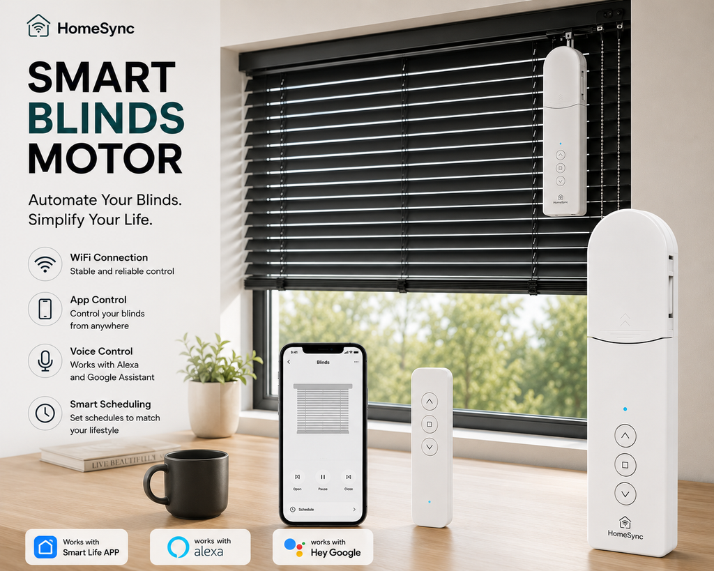 HomeSync™ Smart Blind Motor | Automate Your Existing Blinds