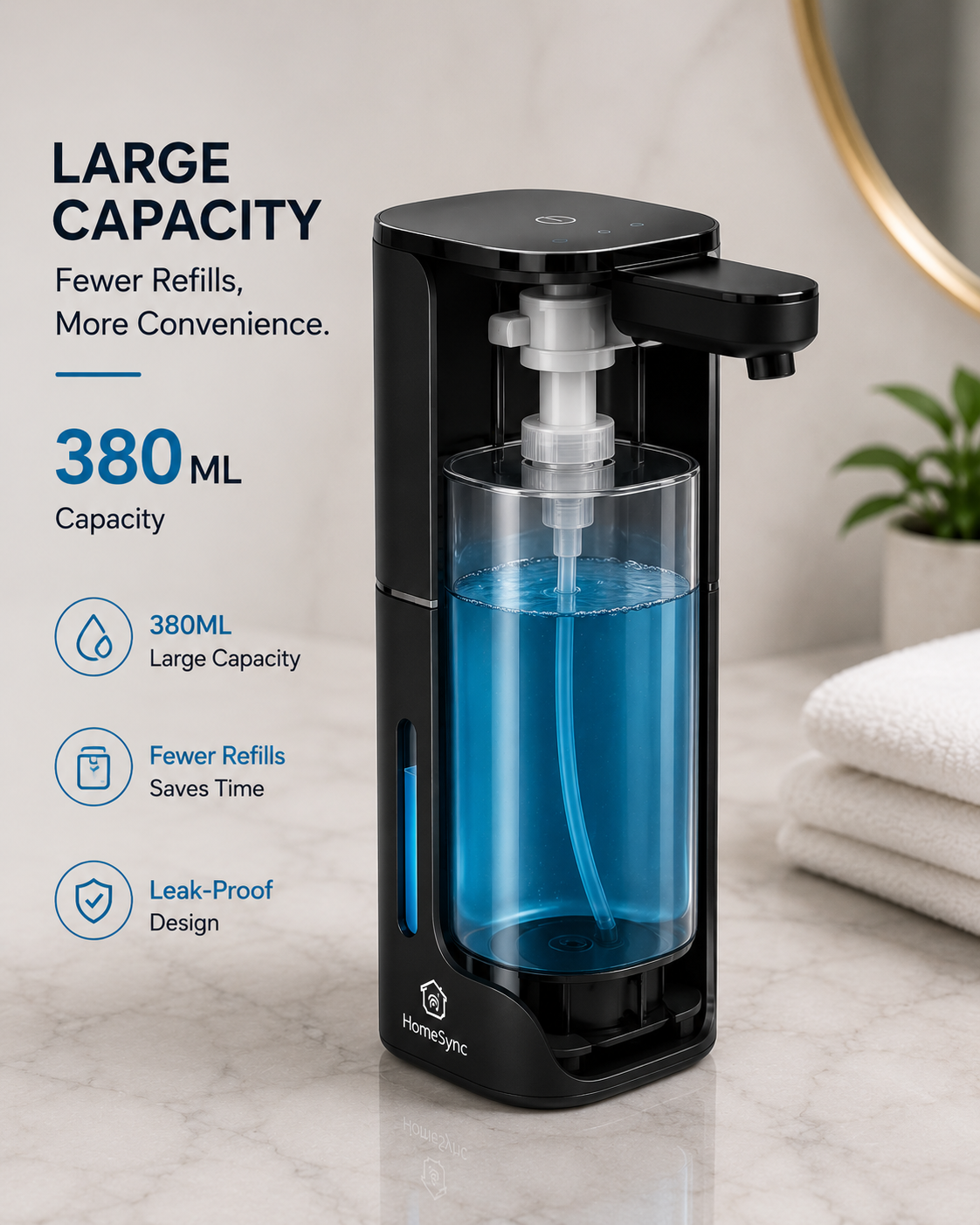 HomeSync™ PureFoam Pro Automatic Soap Dispenser