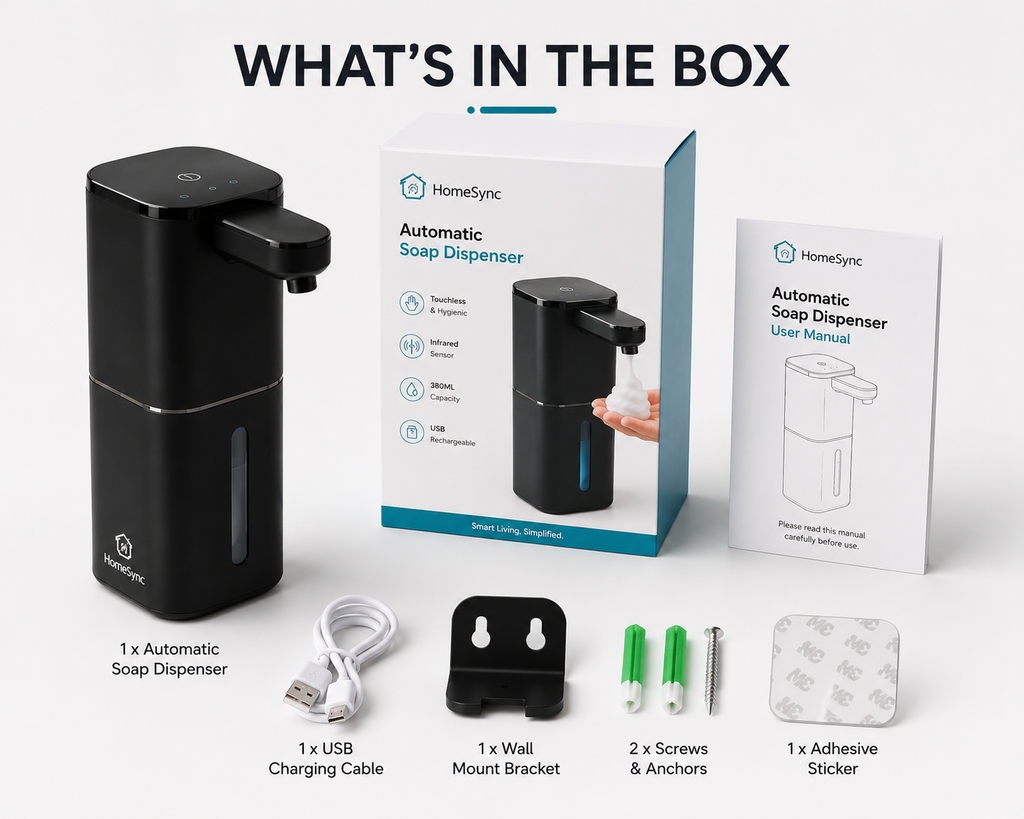 HomeSync™ PureFoam Pro Automatic Soap Dispenser – Foam & Gel Options