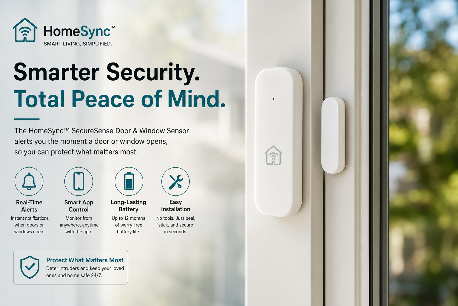 HomeSync™ SecureSense Door & Window Sensor