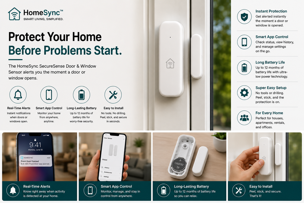 HomeSync™ SecureSense Door & Window Sensor