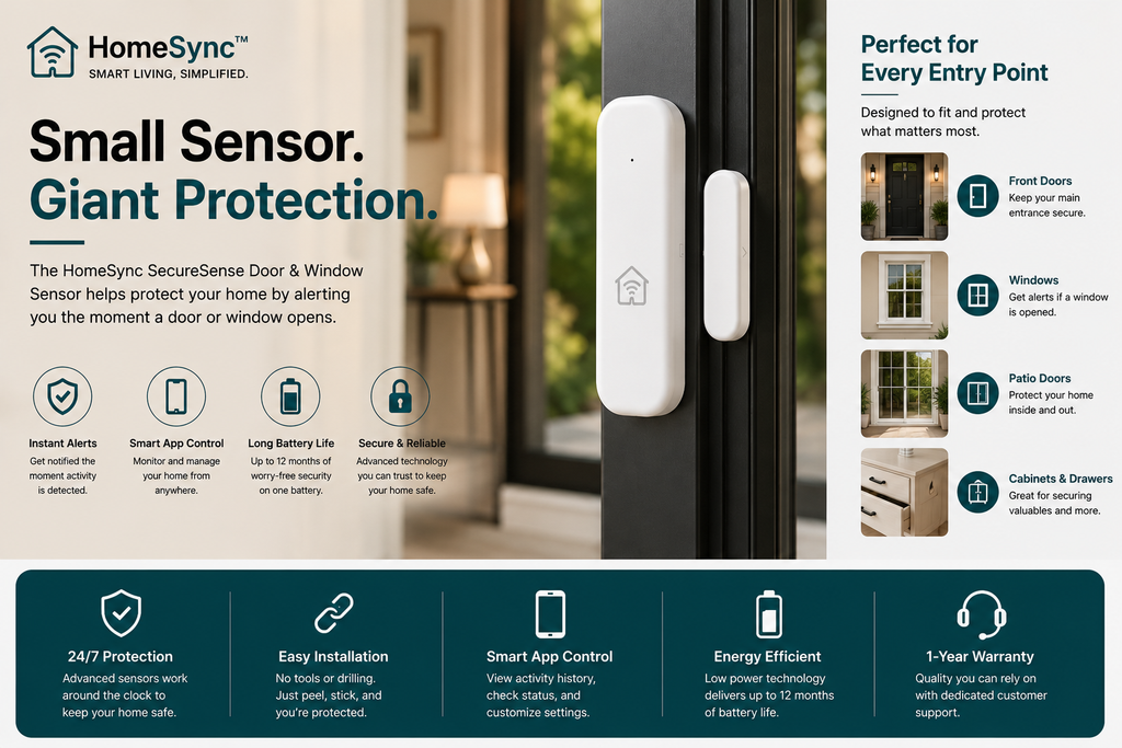 HomeSync™ SecureSense Door & Window Sensor
