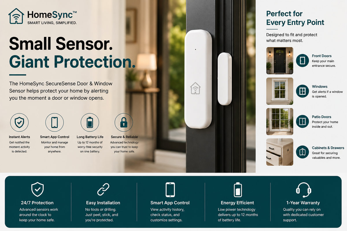 HomeSync™ SecureSense Door & Window Sensor