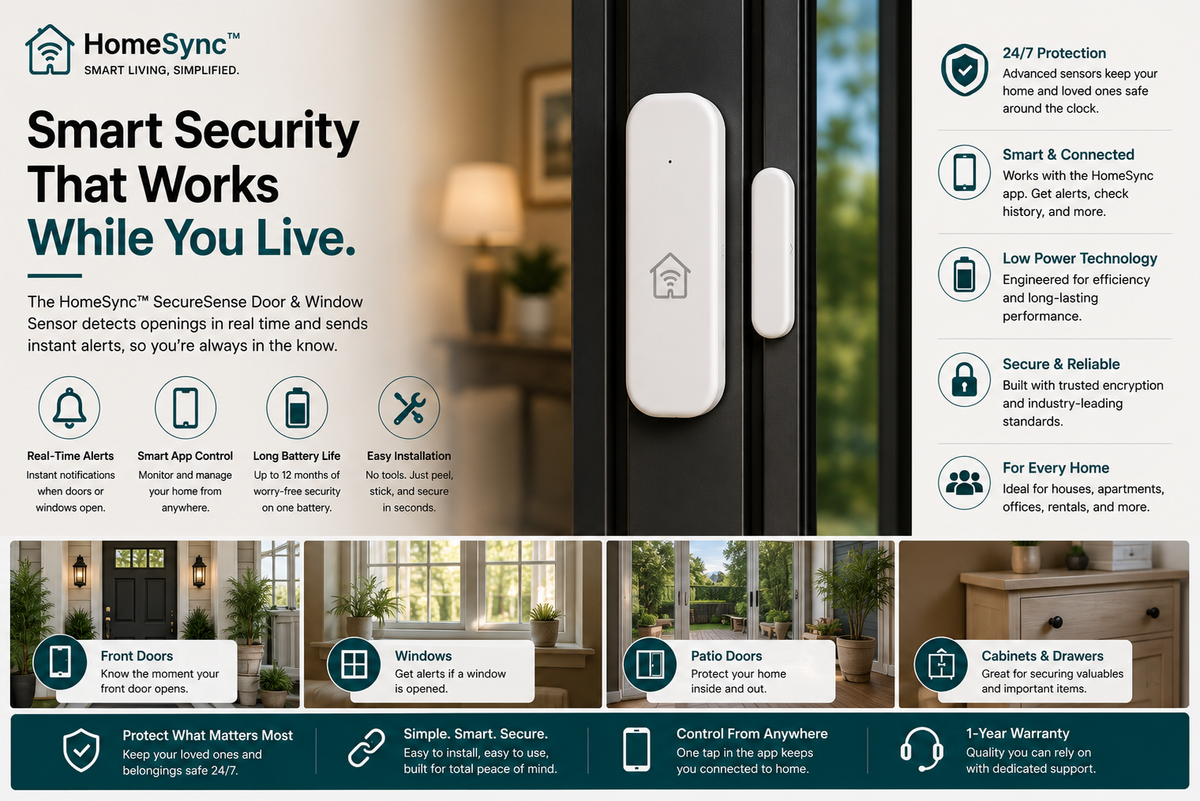 HomeSync™ SecureSense Door & Window Sensor