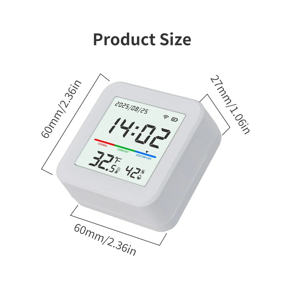 Wifi 2.4G Temperature and Humidity Sensor Smart Home Tuya App Remote Monitoring Home Automation
