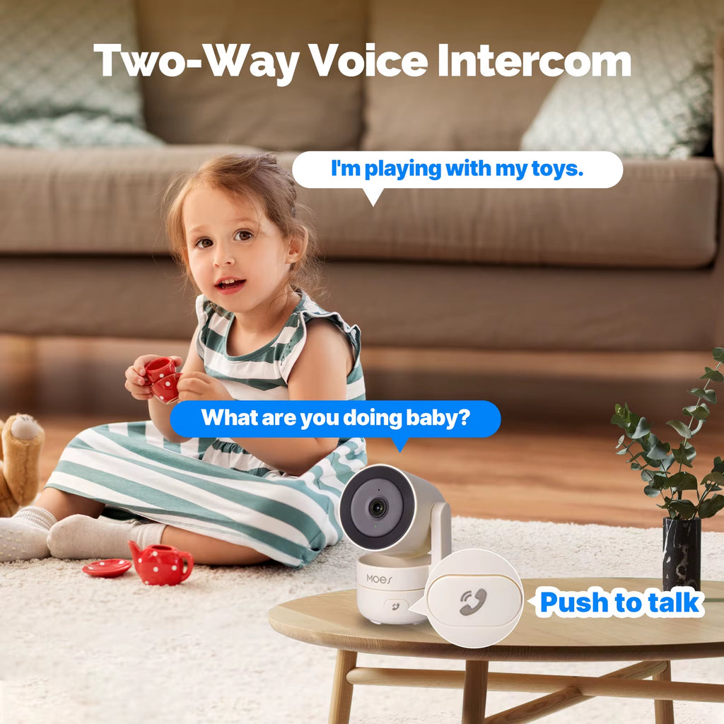 tuya Wifi Indoor Pan/Tilt Smart Security Camera 4MP HD Infrared Night Vision Motion Sound Detection Monitor Panoramic Patrol
